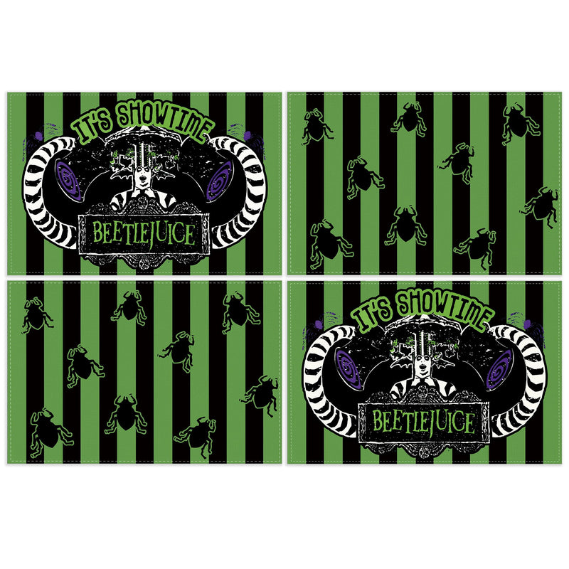 Halloween Decorations Halloween Placemats Set of 4 October 31 Table Mats Horror Classic Movie Decor Halloween Decorations for Home Party