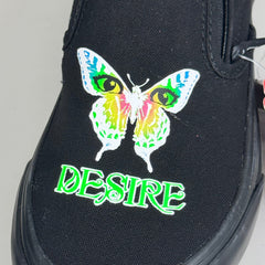 VANS Platform Awaken Desire Print Glow in The Dark Shoe Mens 3.5 Women's 5 Black