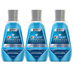 Extra New 379405 Crest Pro-Health Advantage Mouthwash Deep Clean 33.8 Oz (3-Pack) Oral Care Wholesale Bulk Health & Beauty Oral Care Lighters