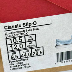 Vans Slip-On Classic Skate Shoes Checkerboard Baby Blue Shoes Classic Unisex
