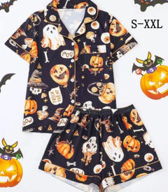 Halloween Satin Pajama Set