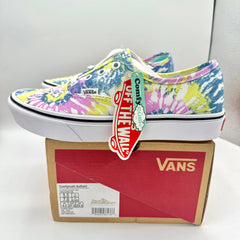 Vans Comfycush Authentic Low Classic Sneaker cushioned Tie Dye Orchid White