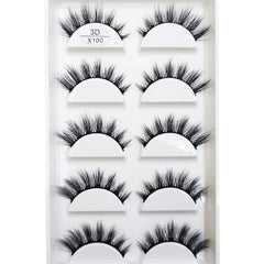 New 5 Pairs Natural 3D False Eyelashes Makeup Mink Eyelash Fake Eye Lashes Faux Cils Make Up Beauty Maquillaje Tools H13 Cat