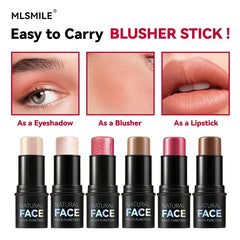 Face Pearl Stone Highlighter Stick Contour Shading Lasting Cheek Stereoscopic Brightening Skin Blush Illuminator Makeup Cosmetic