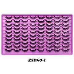 DINGSEN 40 pairs Volume Strip Lashes Faux Mink False Eyelashes Kit Cosmetics Soft Fake Volume Eyelash Extensions Wholesale
