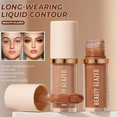BEAUTY GLAZED Liquid Contour Natural Weightless Long-wearing Smudgeproof Bronzer Face Cosmetics