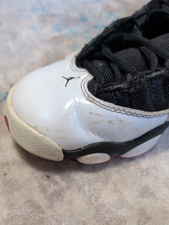 Jordan Boys 6 Rings Shoes (GS) Size 5Y/7T Black Red White Nike Basketball High-Tops 2008