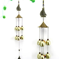 Outdoor Wind Chimes Yard Antique Superb Garden Copper Bells Wind-chimes Wall Hanging Decorations Best Metal Musical Wind Chime Home Decoration Amazing Addition To  Patio Porch Garden Backyard