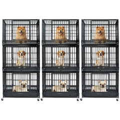 37" Stackable Heavy Duty Dog Kennel 371D08